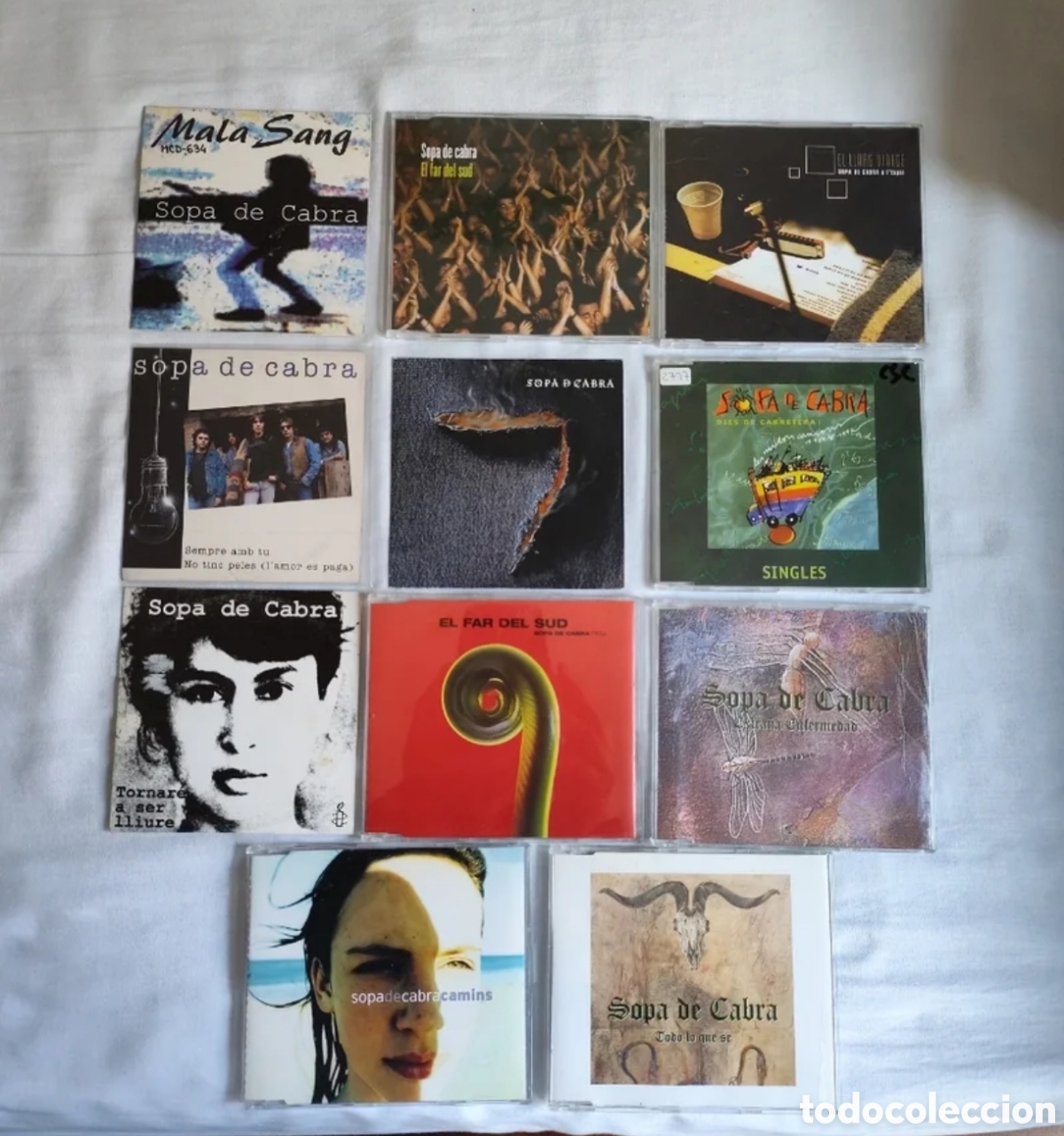 CDs de m&uacute;sica: Sopa de cabra lote 11 singles - Foto 1