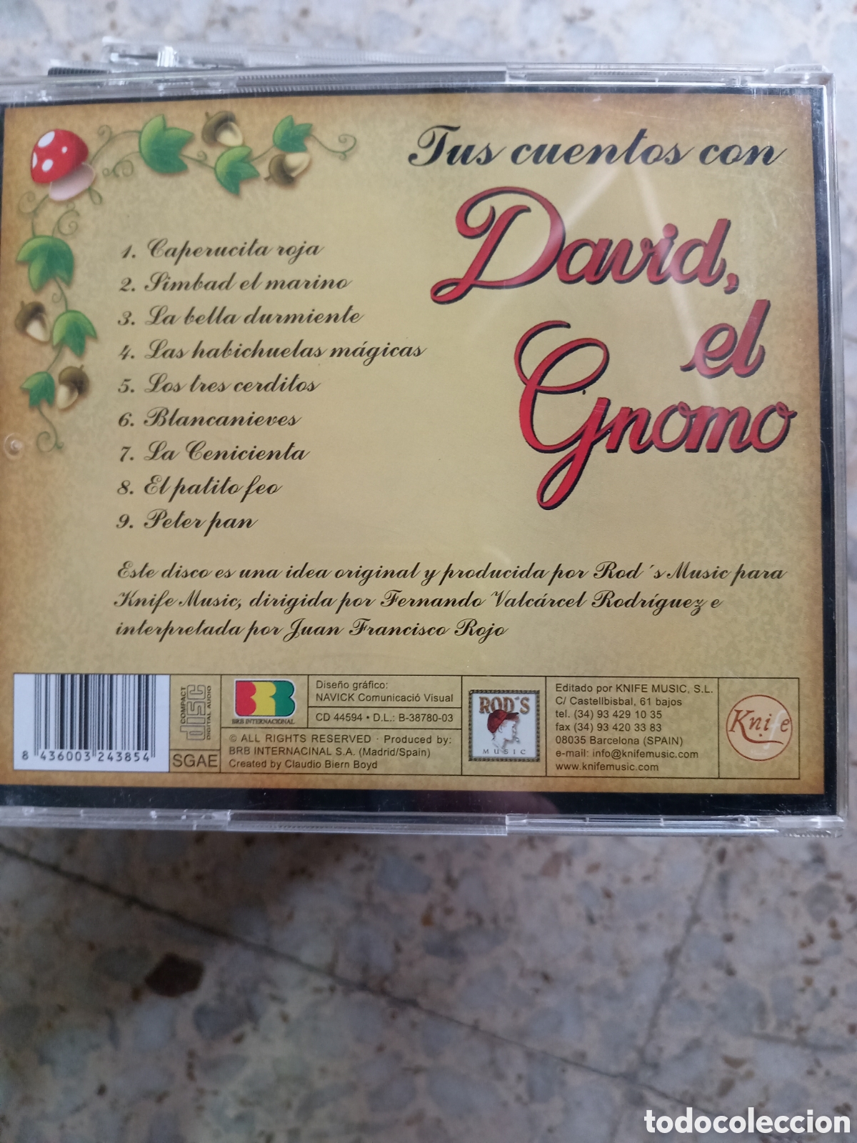 CDs de m&uacute;sica: CD TUS CUENTOS CON DAVID EL GNOMO - Foto 2