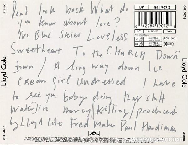 CDs de m&uacute;sica: Lloyd Cole - Lloyd Cole - Foto 2