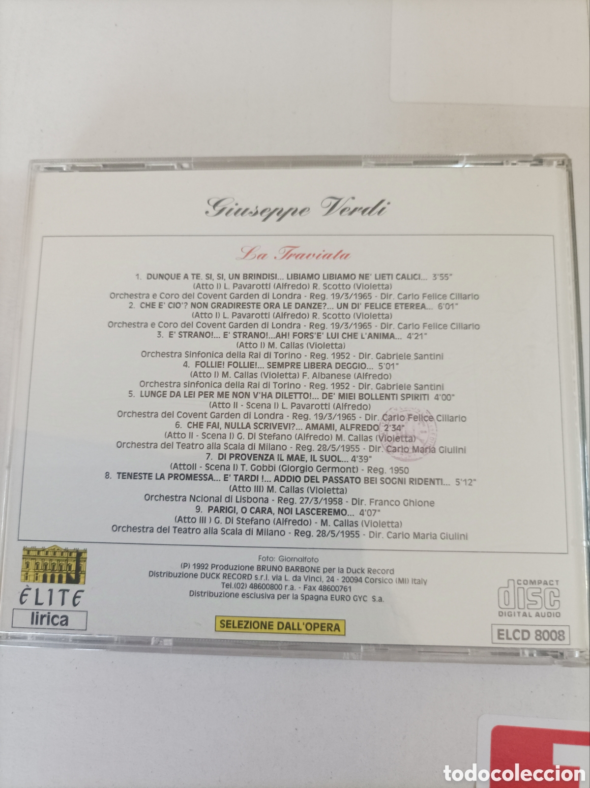 CDs de m&uacute;sica: CD opera italiana Giuseppe Verdi - Foto 2