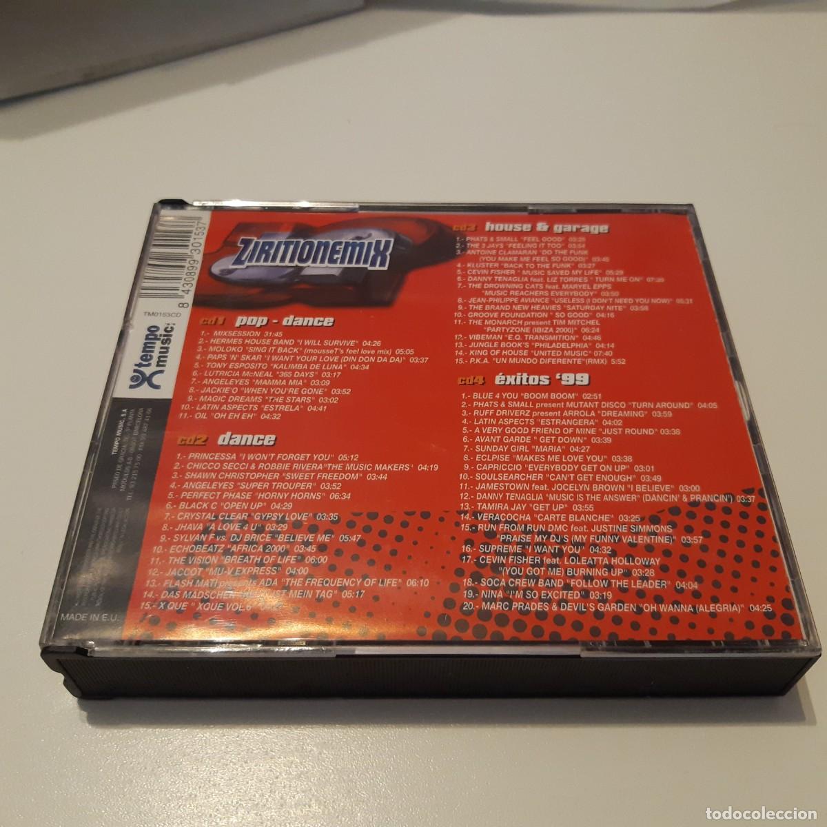 CDs de m&uacute;sica: CD ZIRITIONE MIX. Dance, techno, disco - Foto 2