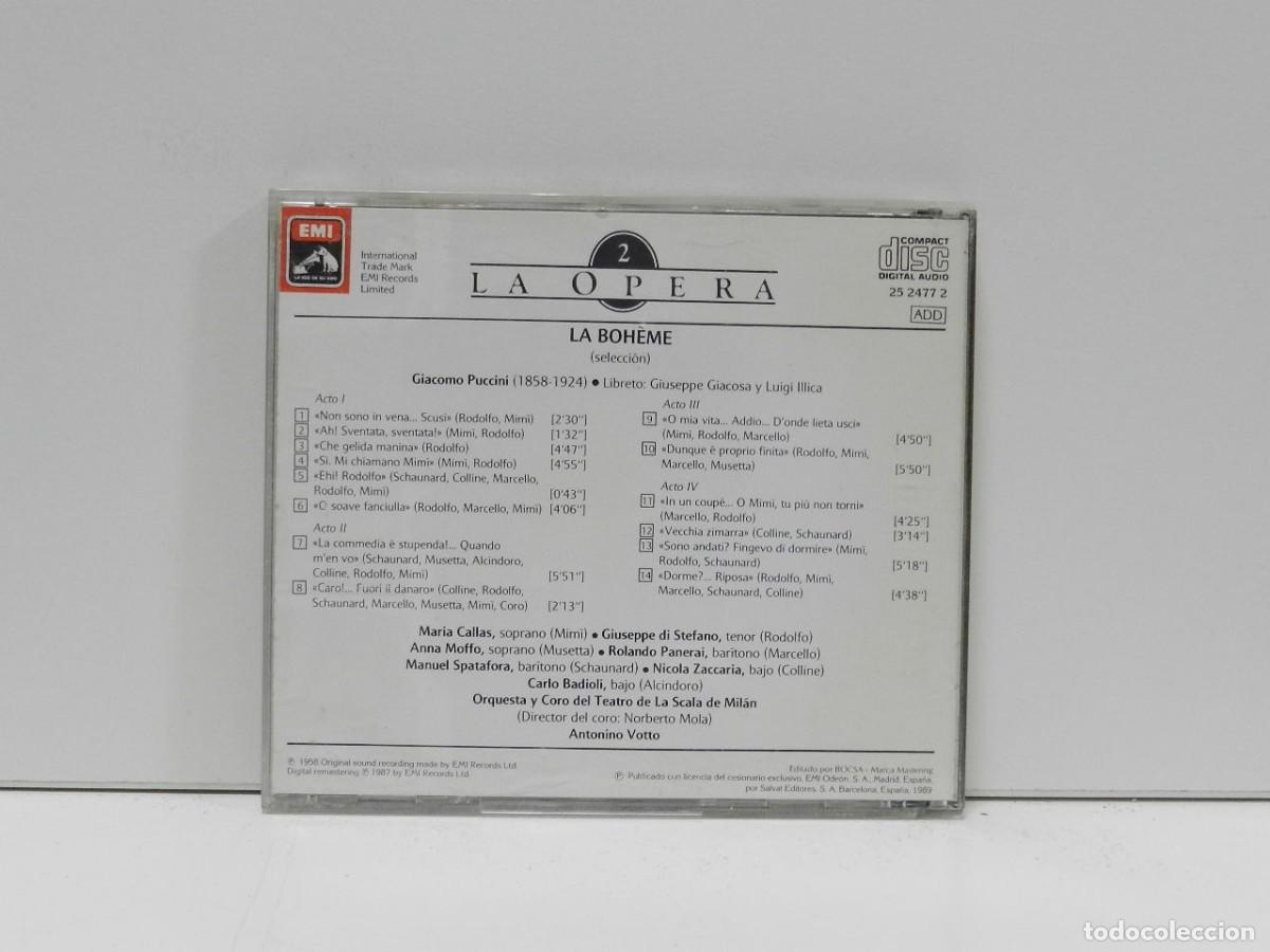 CDs de m&uacute;sica: DISCO CD. Puccini &ndash; La Boh&egrave;me. COMPACT DISC. - Foto 2