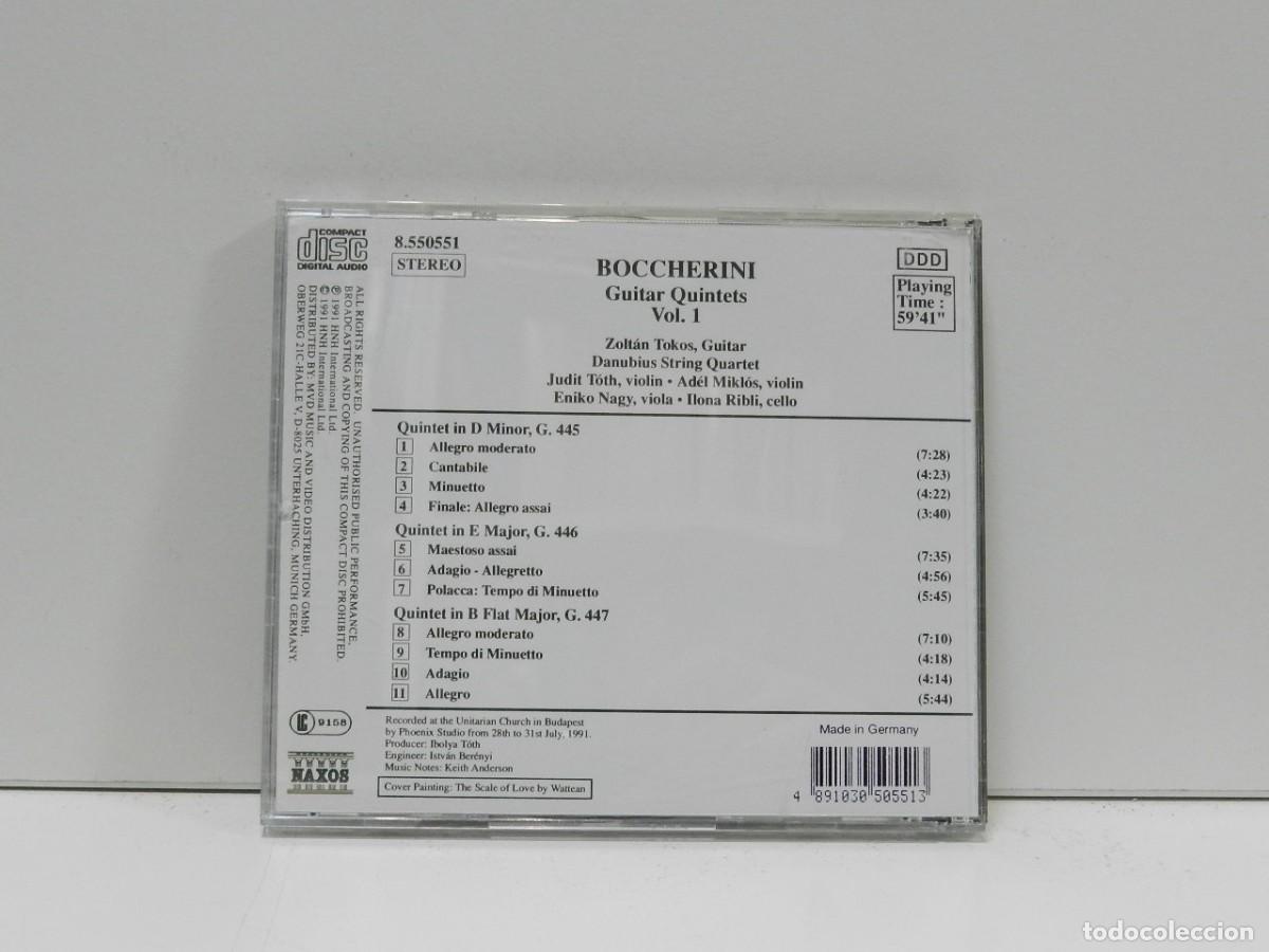 CDs de m&uacute;sica: DISCO CD. Boccherini &ndash; Guitar Quintets Vol. 1. COMPACT DISC. - Foto 2
