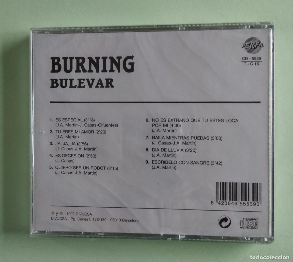 CDs de m&uacute;sica: BURNING. BULEVAR. CD PRECINTADO. - Foto 2