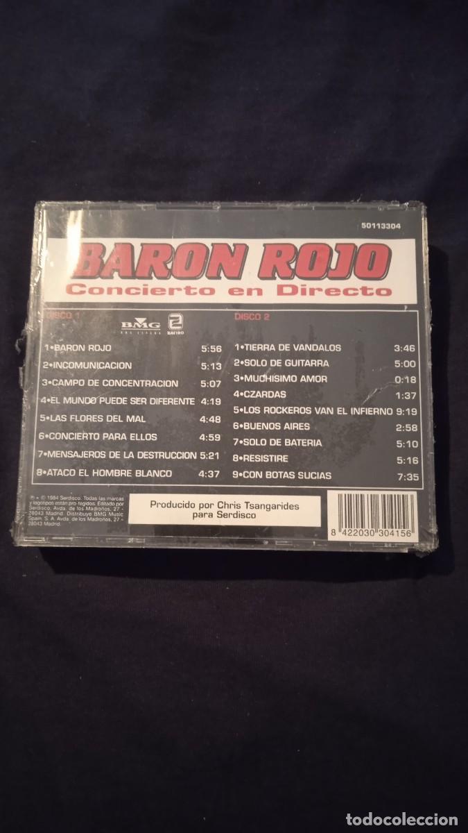 CDs de m&uacute;sica: Doble CD Bar&oacute;n al rojo vivo. - Foto 2