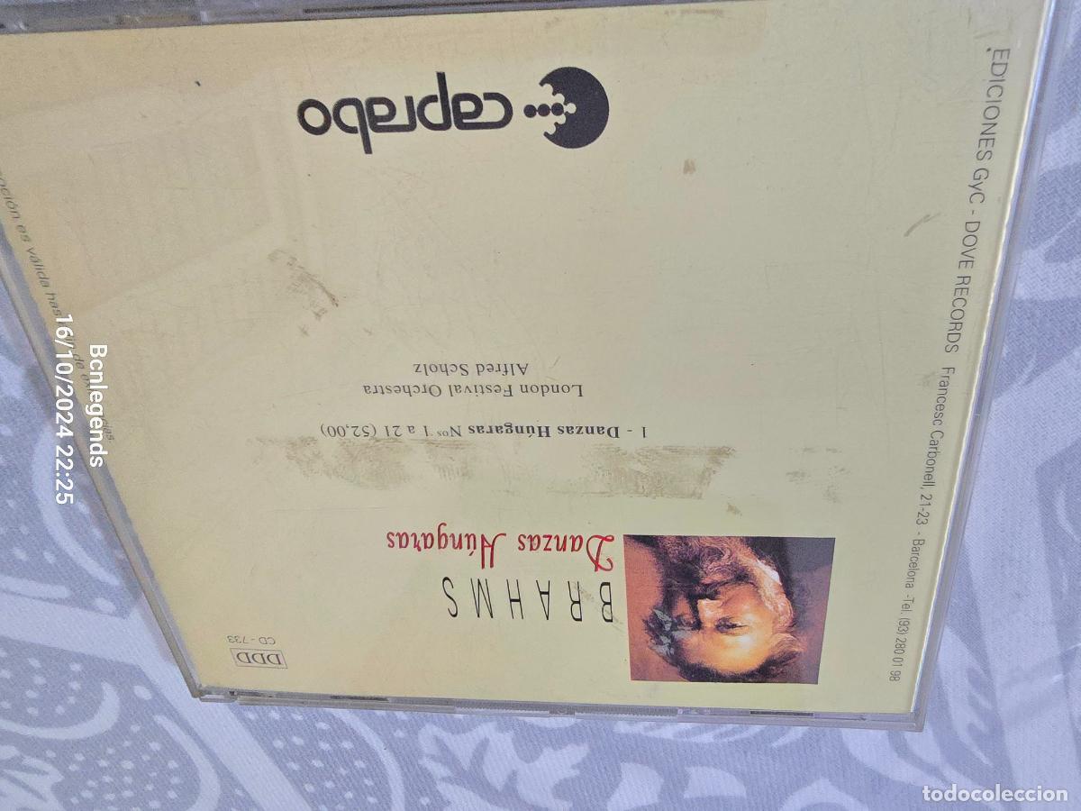CDs de m&uacute;sica: BRAHMS DANZAS HUNGARAS CD CLASICA CAPRABO 9 SE - Foto 2