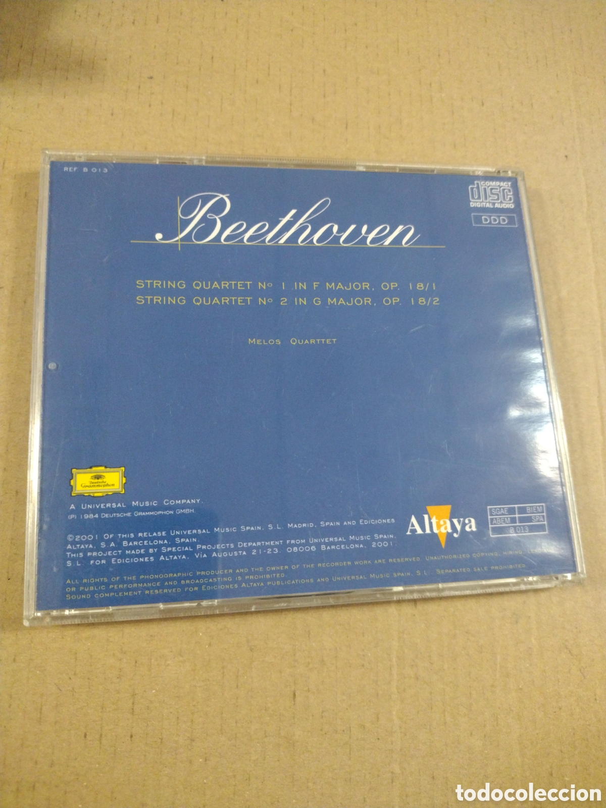 CDs de m&uacute;sica: Todo Beethoven. Cuarteto de cuerda N&ordm;1... CD - Foto 2
