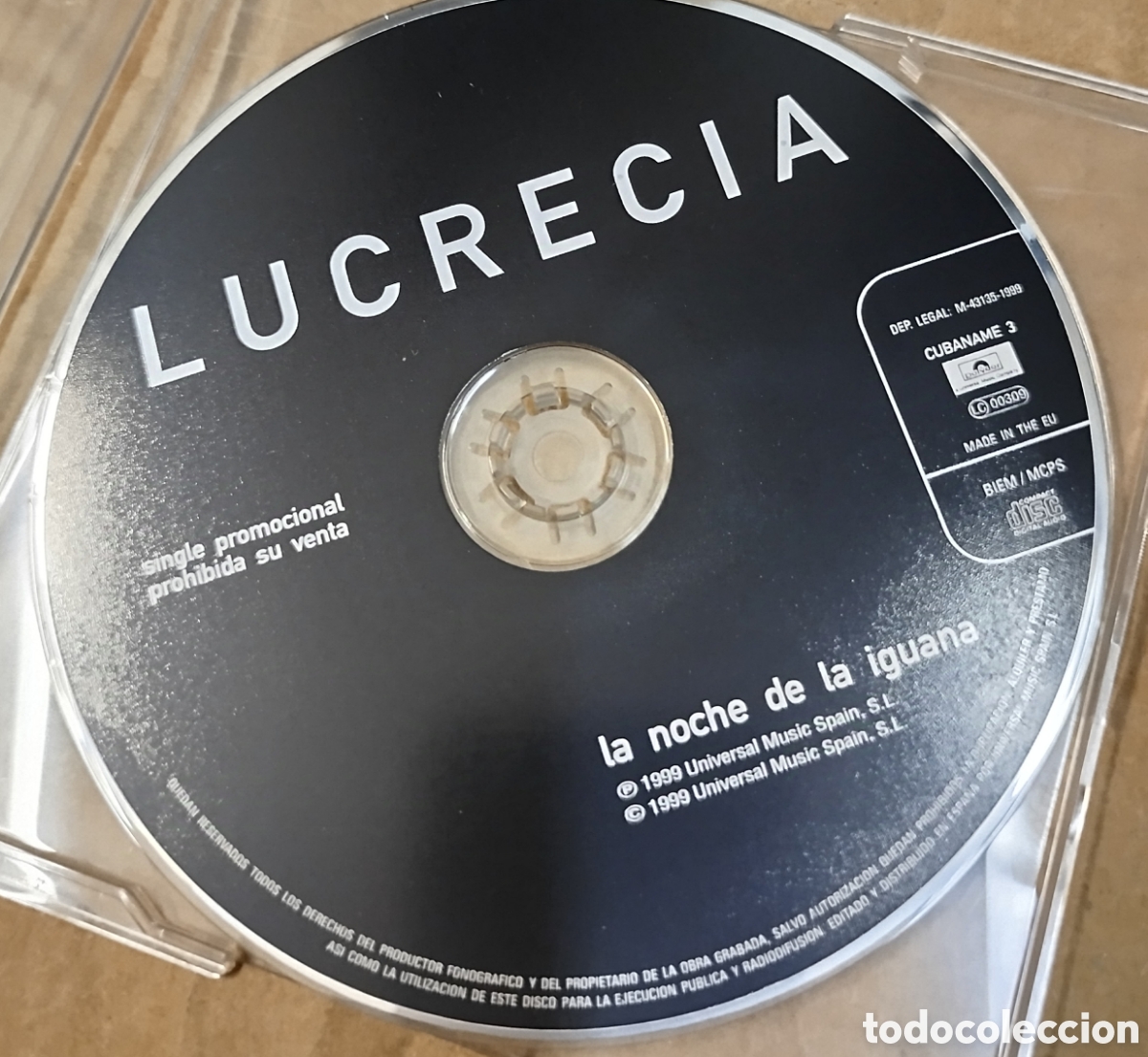 CDs de m&uacute;sica: Lucrecia - La noche de la iguana. Cd single - Foto 1