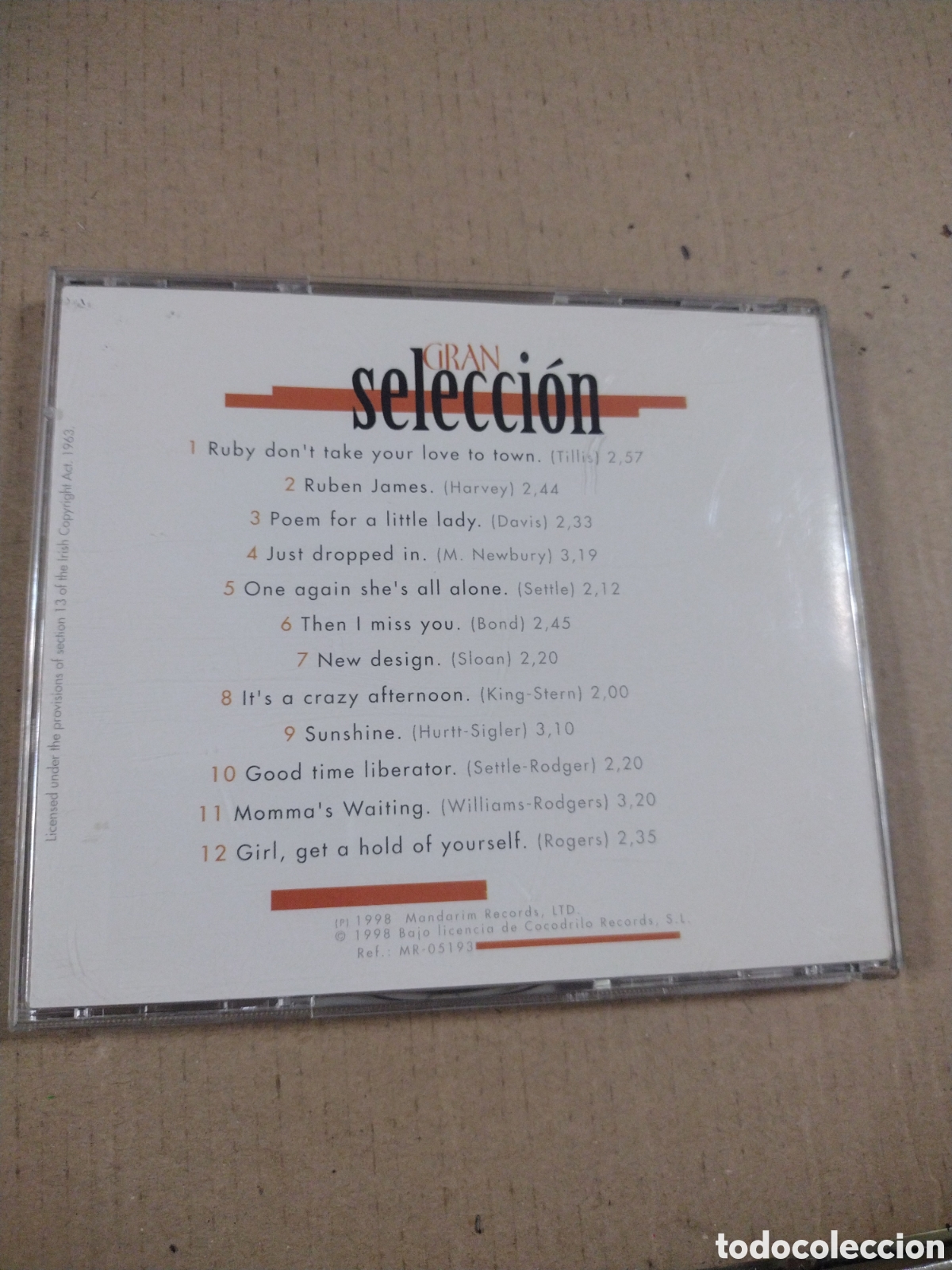 CDs de m&uacute;sica: KENNY ROGERS (GRAN SELECCI&Oacute;N). CD - Foto 2
