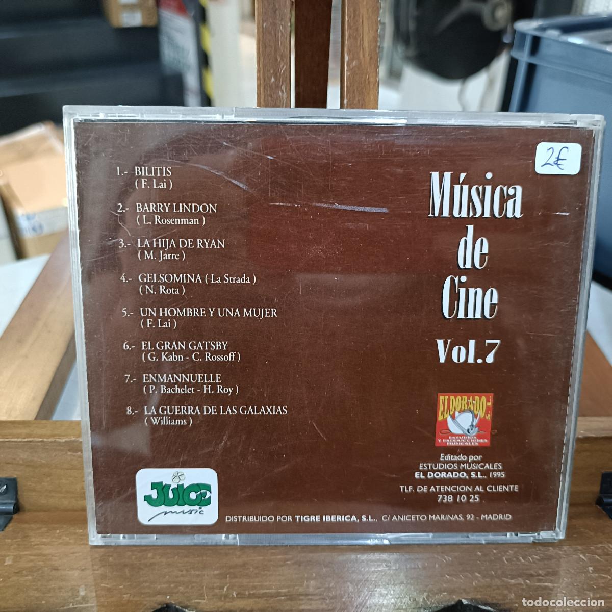 CDs de m&uacute;sica: M&uacute;sica de Cine - Vol. 7 - CD. - Foto 2