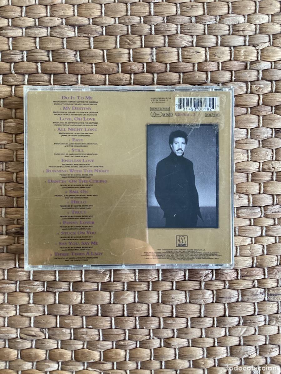 CDs de m&uacute;sica: 58 Lionel Richie - Back to front - Foto 3