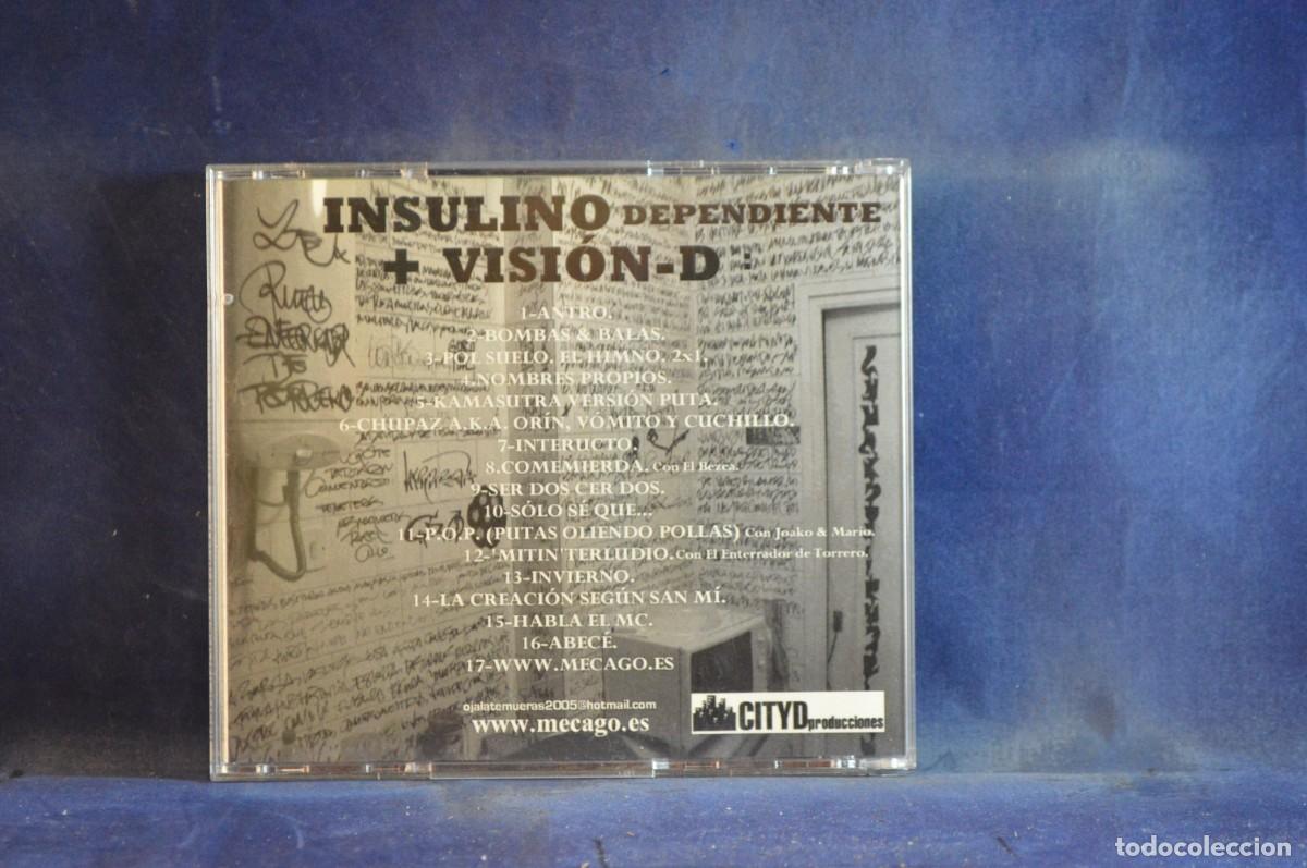 CDs de m&uacute;sica: INSULINODEPENDIENTE + VISION -D OJALA TE MUERAS - CD - Foto 2