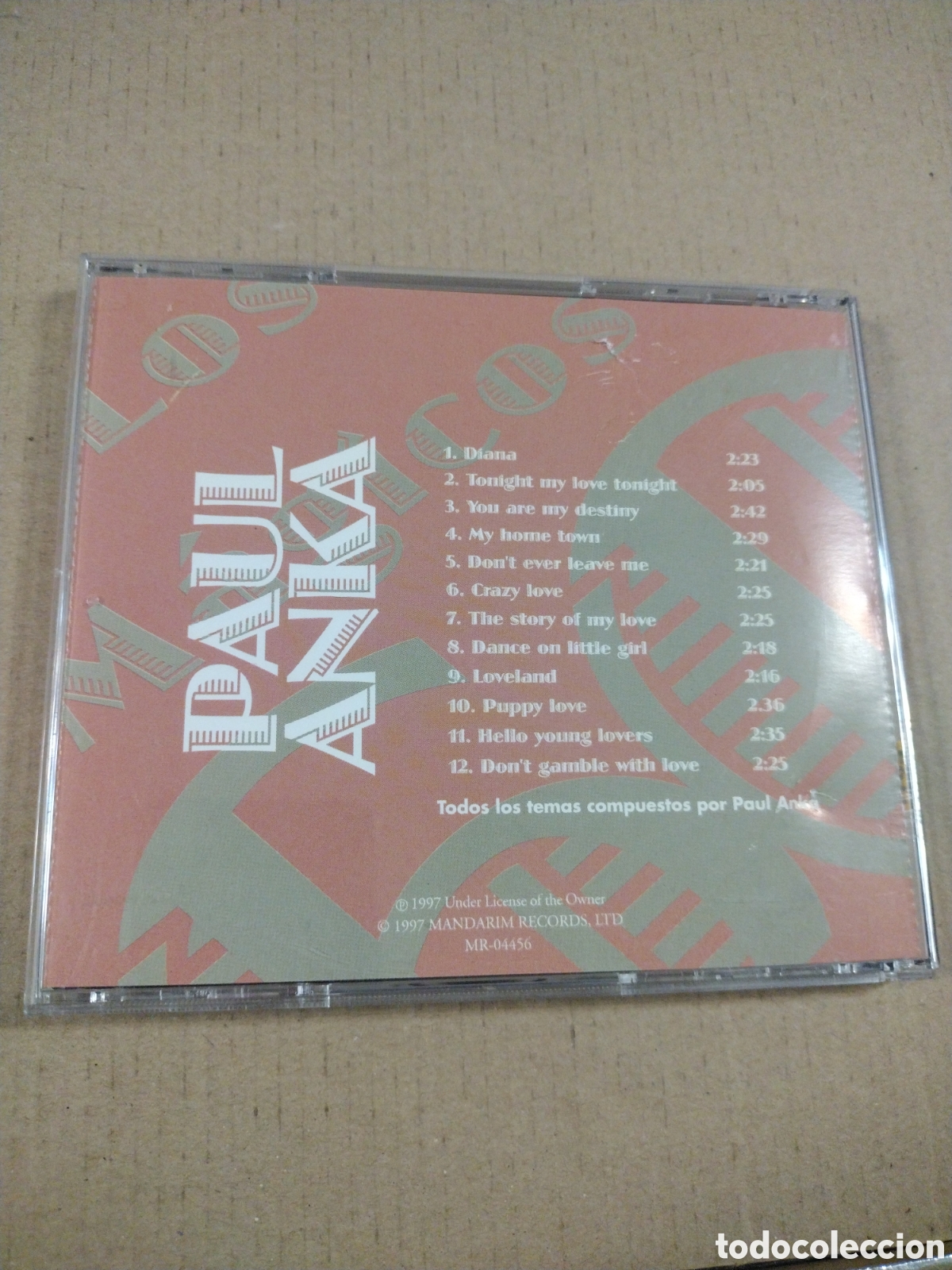 CDs de m&uacute;sica: Paul Anka. LOS M&Aacute;GICOS 60. CD - Foto 2