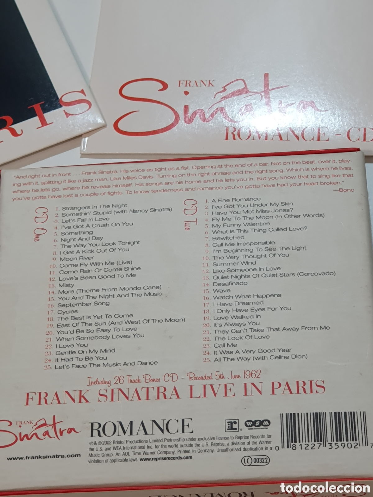 CDs de m&uacute;sica: Cd-16. Frank Sinatra - Romance, Caja Con 2 Cds + Libreto. - Foto 6