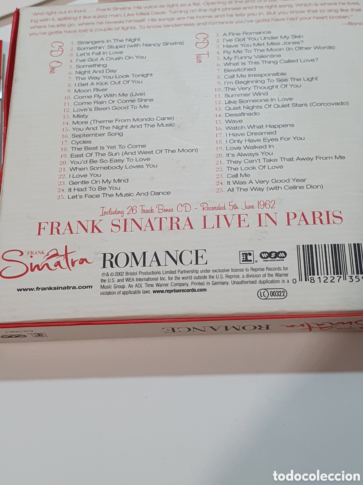 CDs de m&uacute;sica: Cd-16. Frank Sinatra - Romance, Caja Con 2 Cds + Libreto. - Foto 7