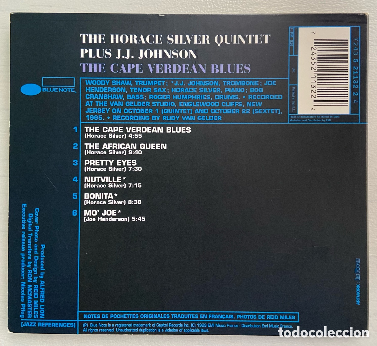 CDs de m&uacute;sica: CD HORACE SILVER: THE CAPE VERDEAN BLUES - Foto 2