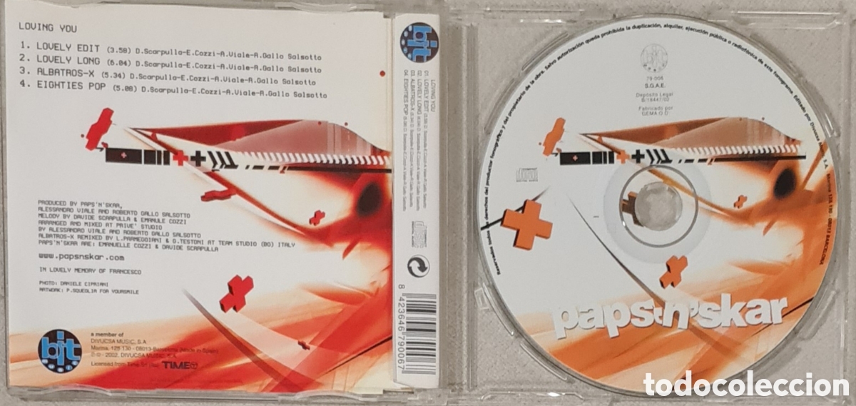 CDs de m&uacute;sica: MAXI CD - PAPSNSKAR - LOVING YOU - 2002 - Foto 2