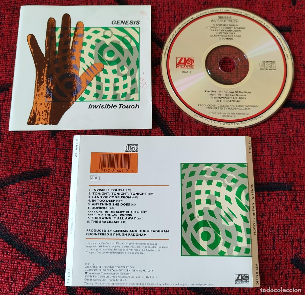CDs de m&uacute;sica: GENESIS ** Invisible Touch ** CD ORIGINAL 1986 USA - Foto 1