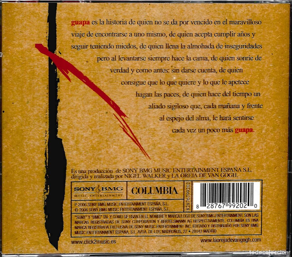 CDs de m&uacute;sica: LA OREJA DE VAN GOGH &uml;GUAPA&uml;(CD) - Foto 2