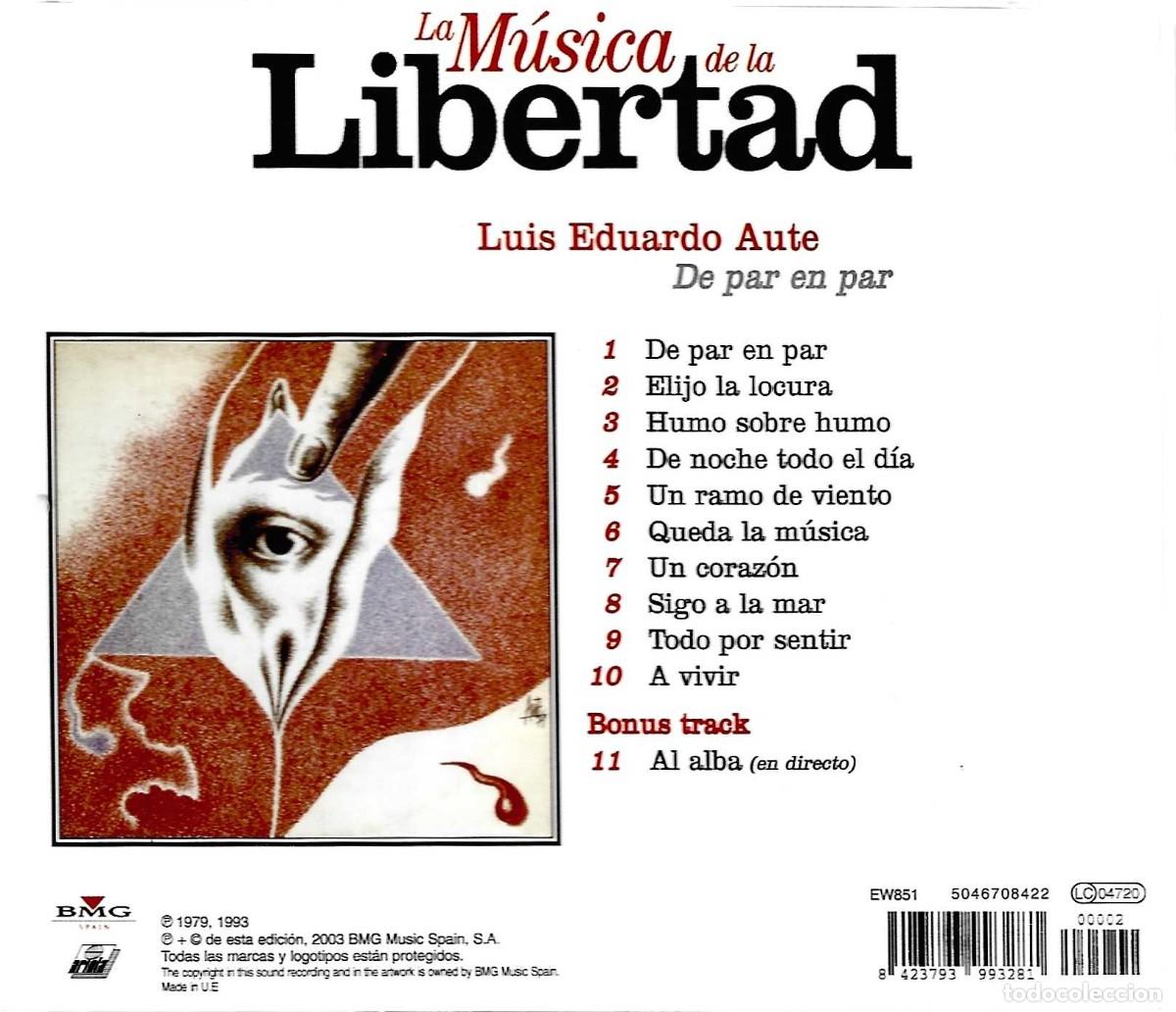 CDs de m&uacute;sica: LUIS EDUARDO AUTE &uml;DE PAR EN PAR&uml;(CD) - Foto 2