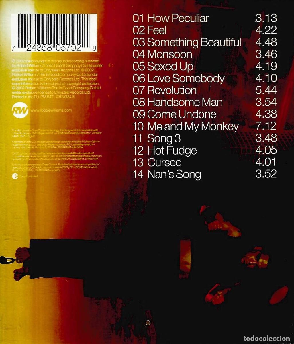 CDs de m&uacute;sica: ROBBIE WILLIAMS &uml;ESCAPOLOGY&uml; (CD) - Foto 2