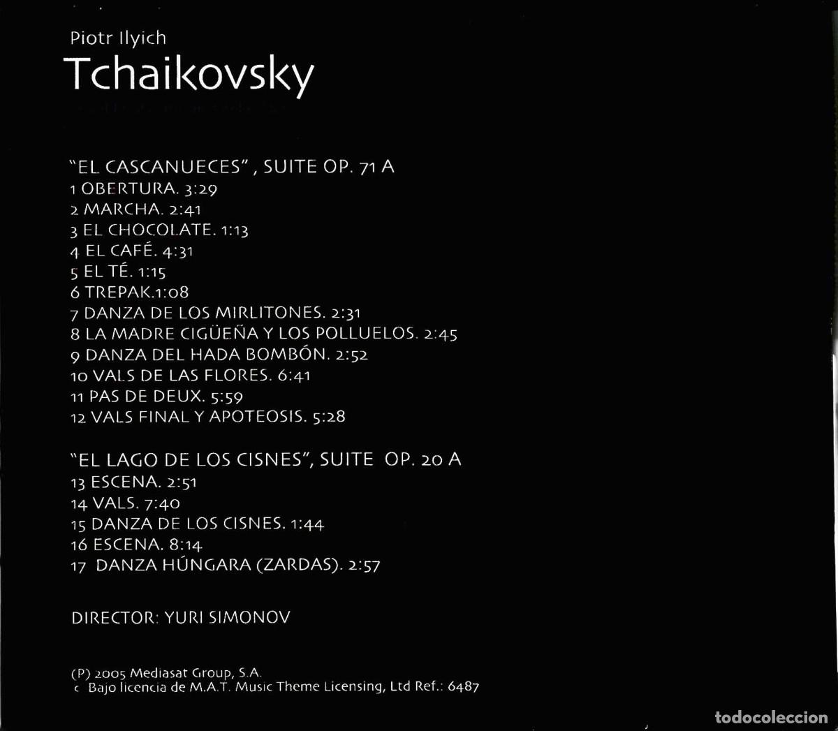 CDs de m&uacute;sica: PIOTR LLYICH TCHAIKOVSKY (LIBRO CD) - Foto 2