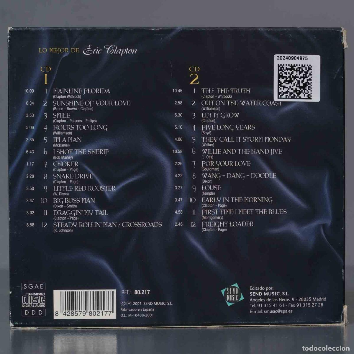 CDs de m&uacute;sica: CD. Eric Clapton &ndash; Lo Mejor De Eric Clapton - Foto 2