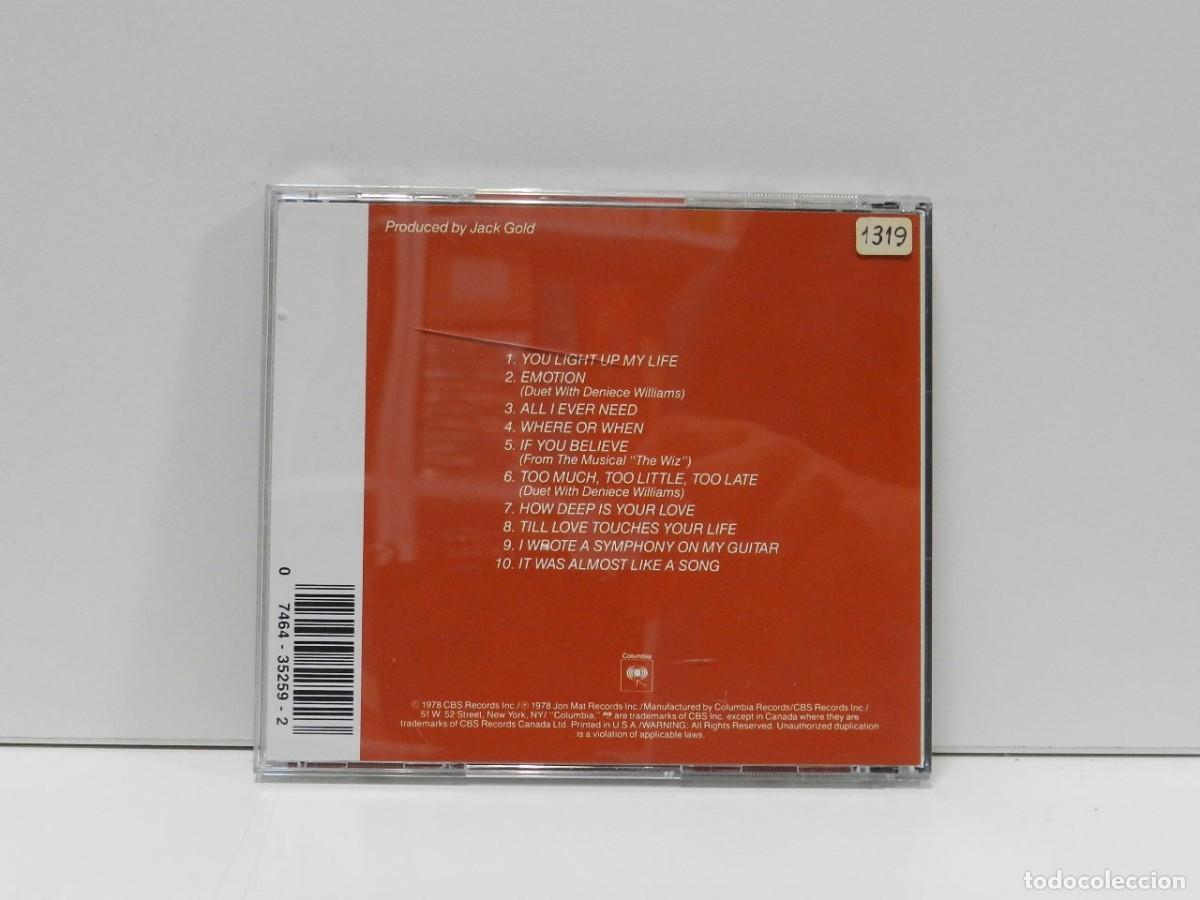 CDs de m&uacute;sica: DISCO CD. Johnny Mathis &ndash; You Light Up My Life. COMPACT DISC. - Foto 2