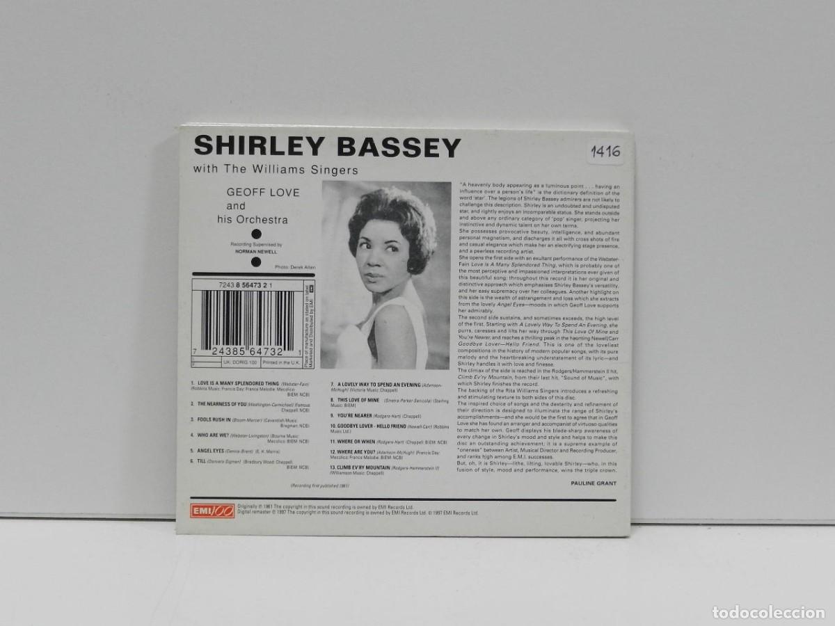 CDs de m&uacute;sica: DISCO CD. Shirley Bassey &ndash; Shirley Bassey. COMPACT DISC. - Foto 2