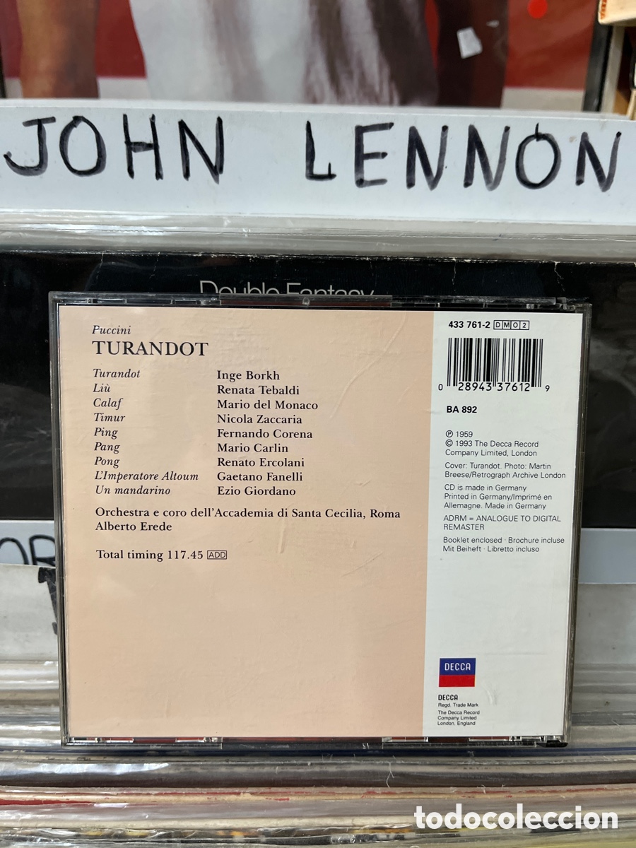 CDs de m&uacute;sica: Puccini turandot grand opera - Foto 2
