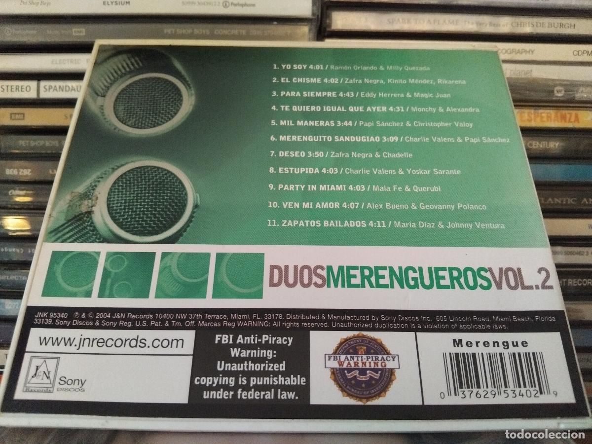 CDs de m&uacute;sica: DUO MERENGUEROS V0L. 2- CD - Foto 2