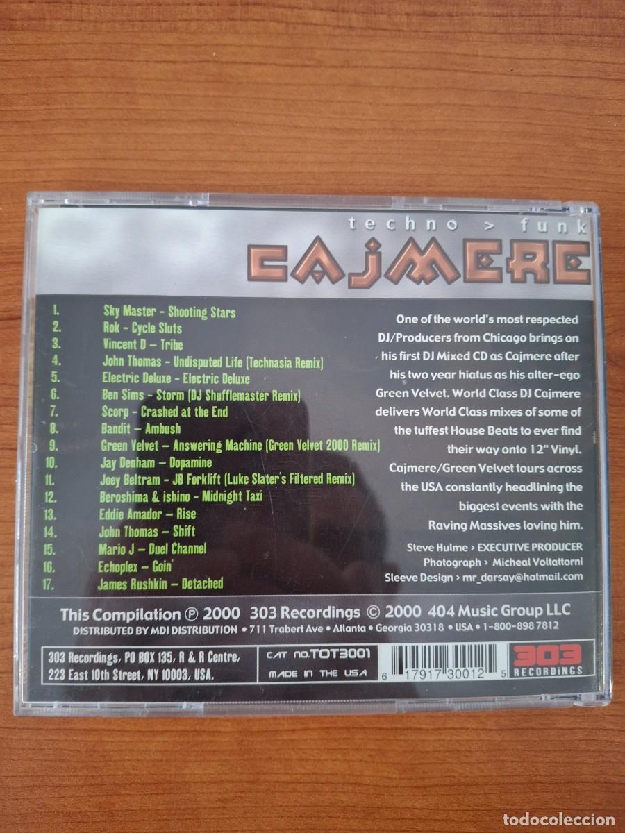 CDs de m&uacute;sica: Techno funk cajmere the dj mix series - Foto 3