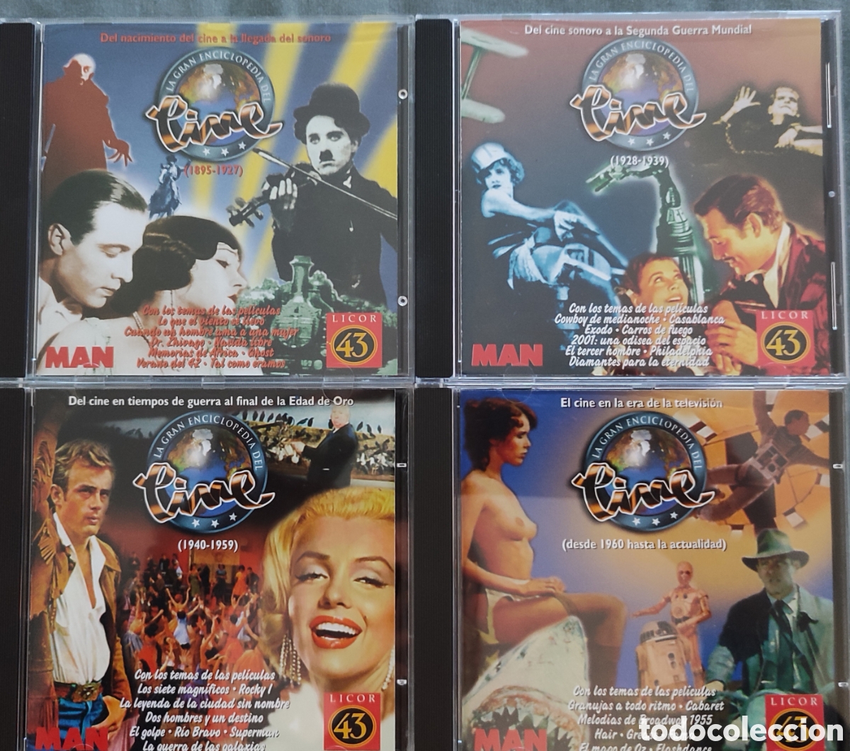 CDs de m&uacute;sica: M&uacute;sica de Cine 4 CDs. - Foto 1