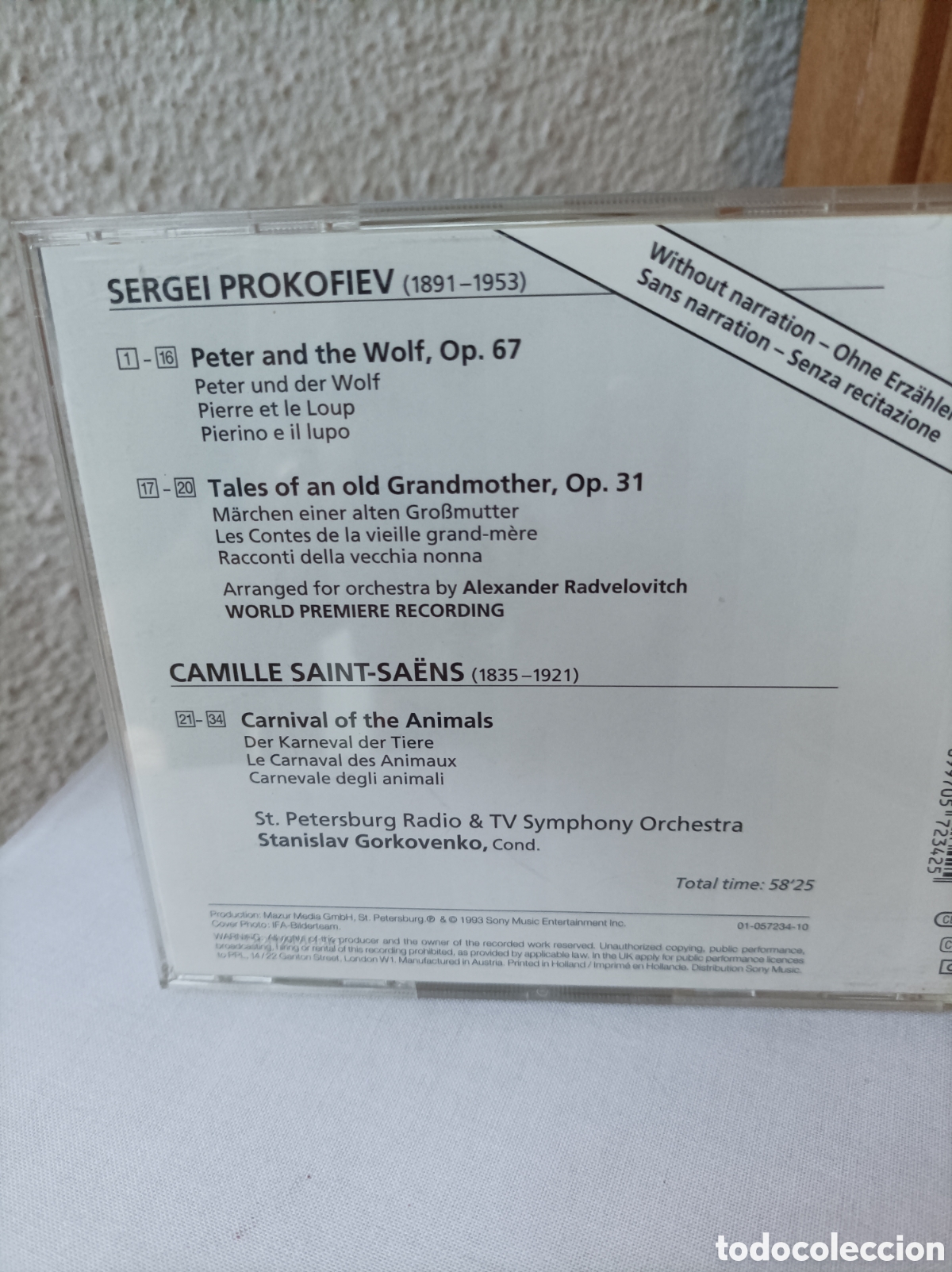CDs de m&uacute;sica: Prokofiev Peter and the wolf.cd - Foto 2