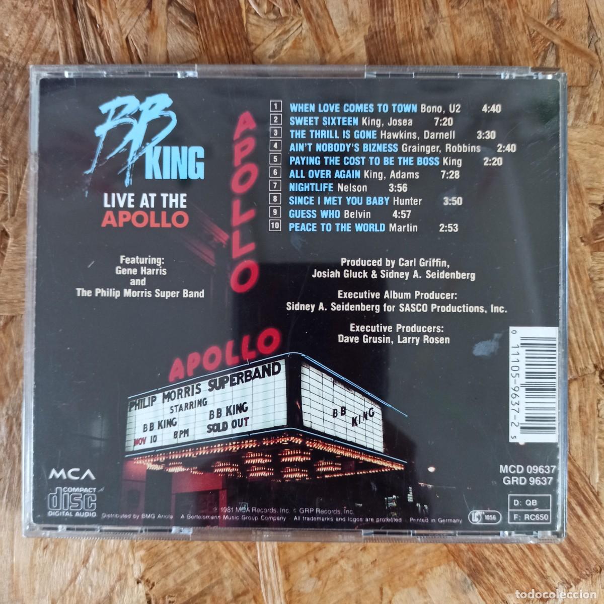 CDs de m&uacute;sica: CD B.B. King &ndash; Live At The Apollo - Foto 2
