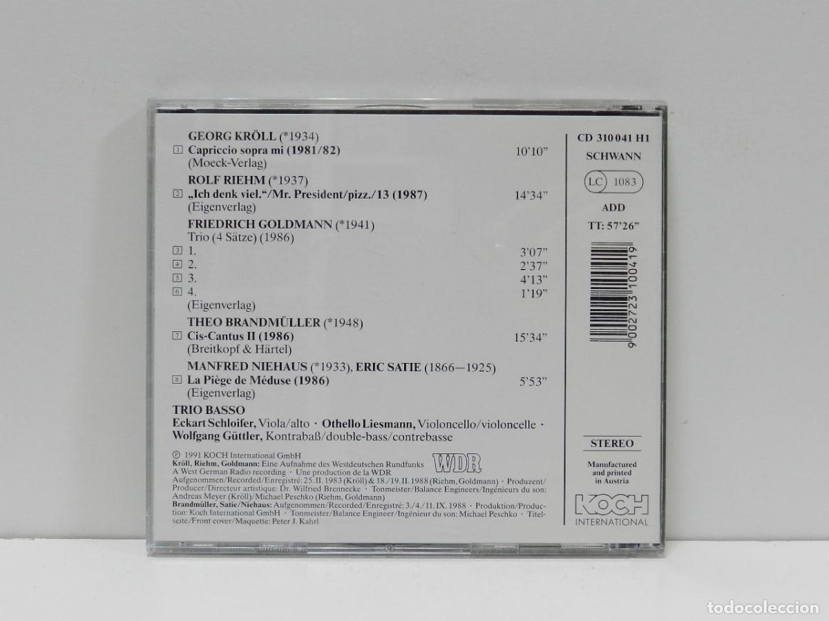 CDs de m&uacute;sica: DISCO CD. Trio Basso &ndash; Vol. II. COMPACT DISC. - Foto 2