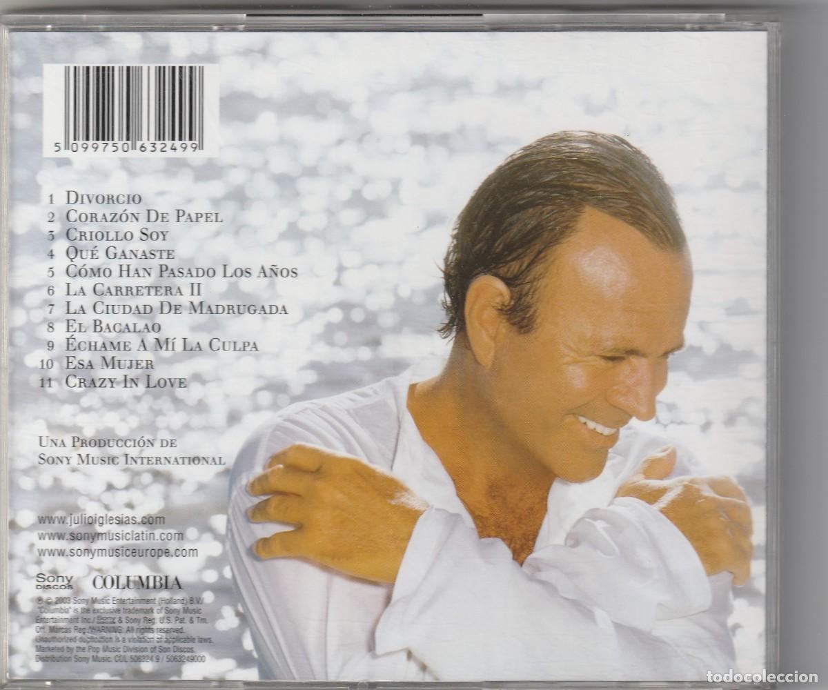 CDs de m&uacute;sica: JULIO IGLESIAS - DIVORCIO (CD SONY 2003) - Foto 2