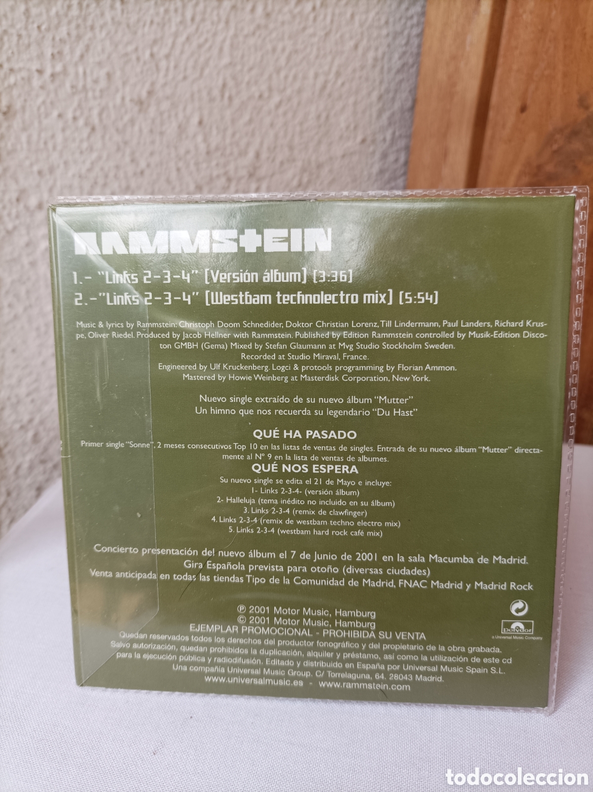 CDs de m&uacute;sica: Rammstein. Links 2-3-4 cd promo Spain - Foto 2
