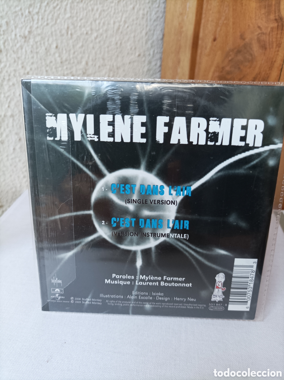 CDs de m&uacute;sica: Mylene Farmer. Cest dans lair. Cd promo. - Foto 2