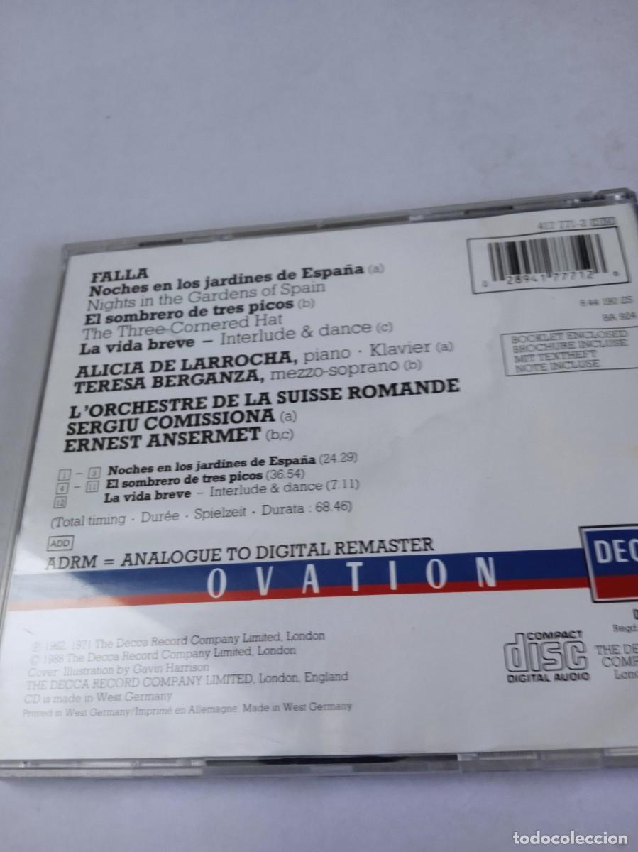 CDs de m&uacute;sica: MANUEL DE FALLA Larrocha - Ansermet - Foto 3