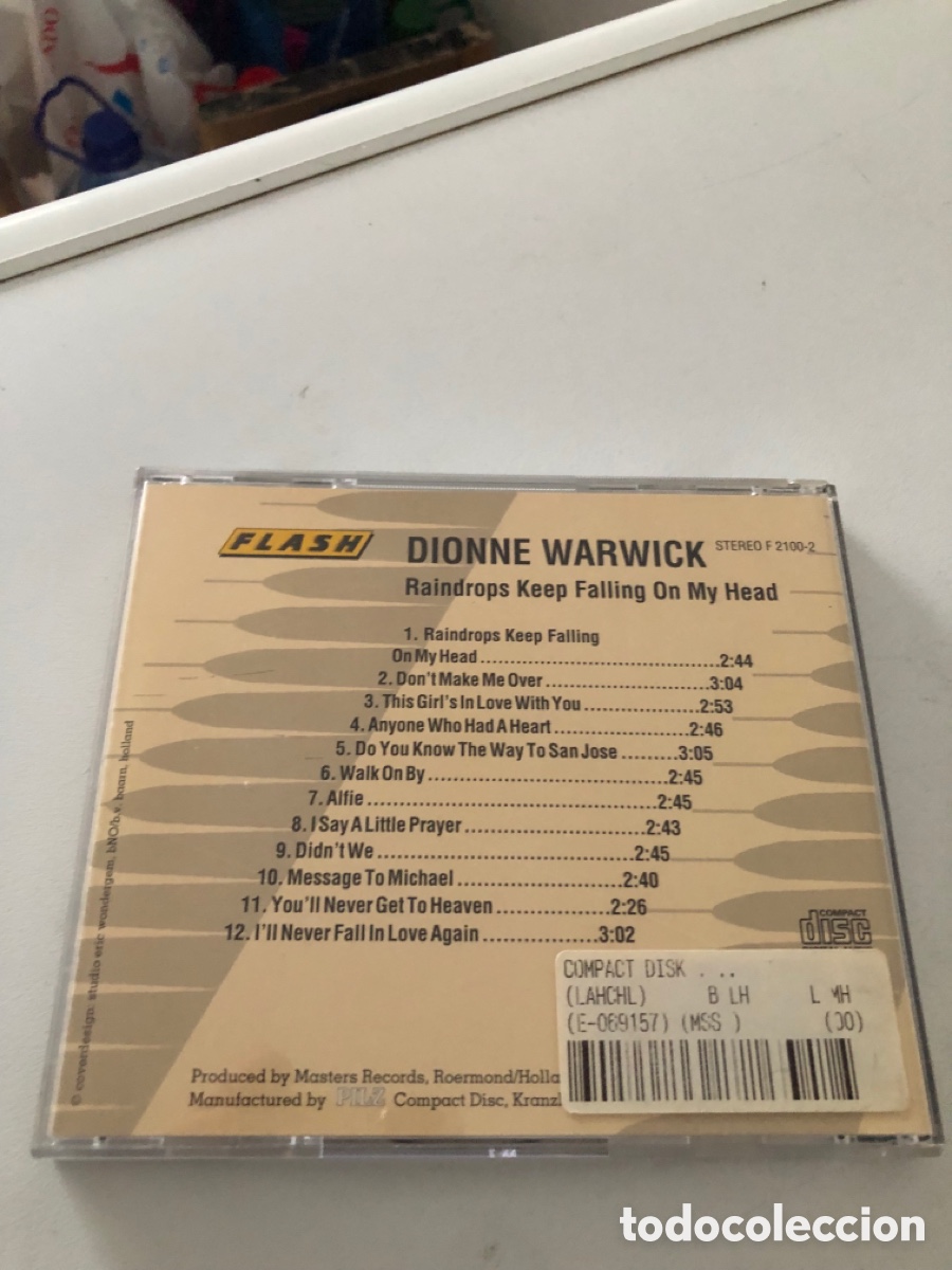 CDs de m&uacute;sica: Dionne Warwick Raindrops Keep Falling On My Head Cd - Foto 3