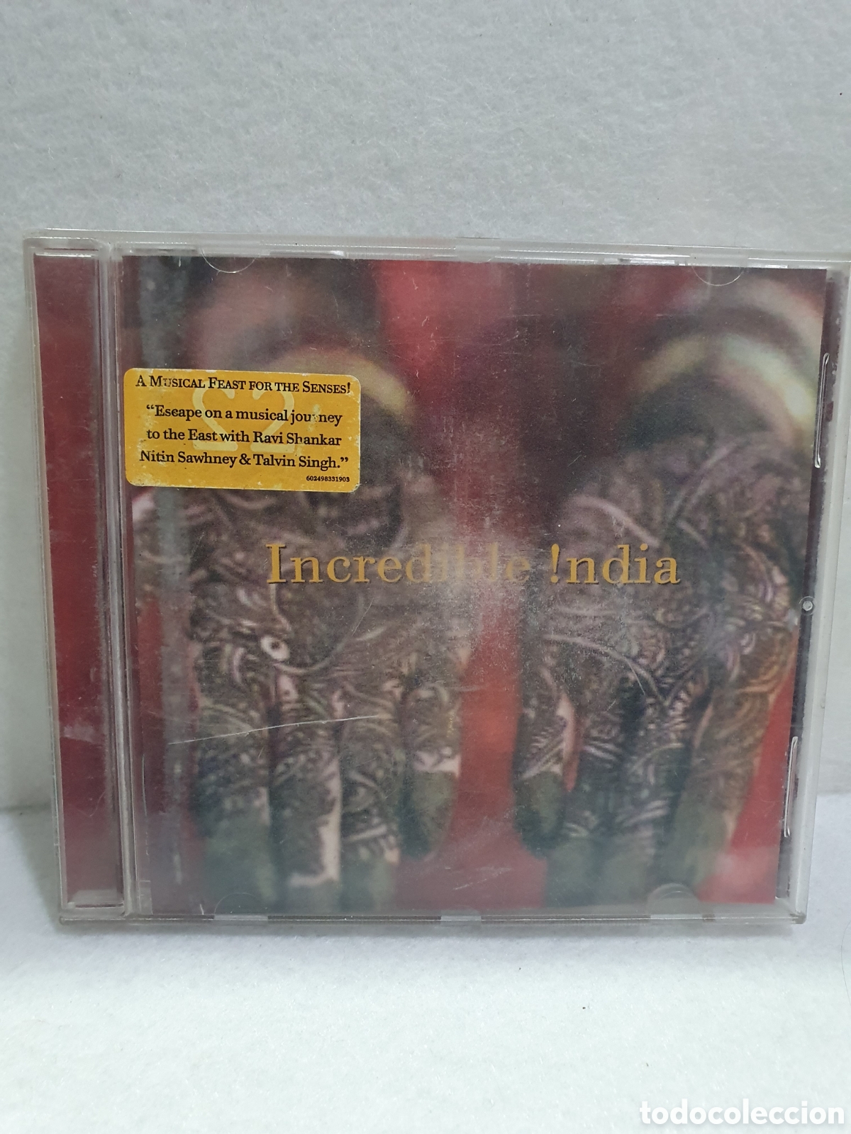 CDs de m&uacute;sica: CD. Incredible India. (L81) - Foto 1