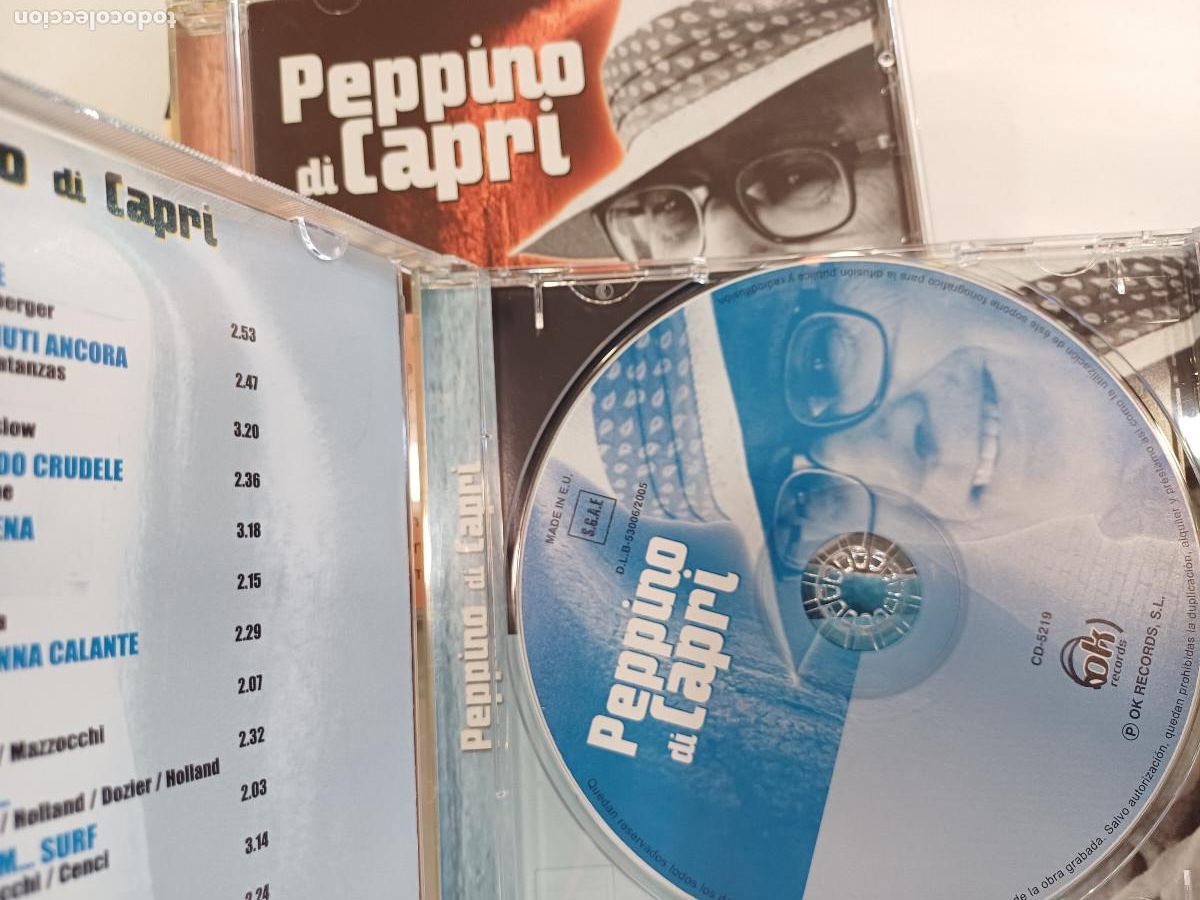 CDs de m&uacute;sica: PEPPINO DI CAPRI/CD DOBLE. - Foto 3