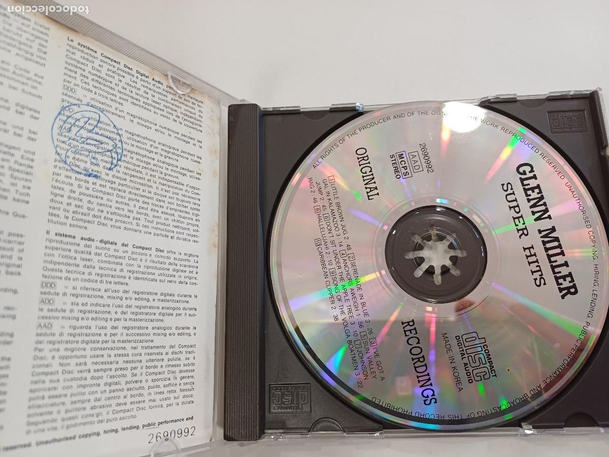 CDs de m&uacute;sica: GLENN MILLER/SUPER HITS/CD. - Foto 2