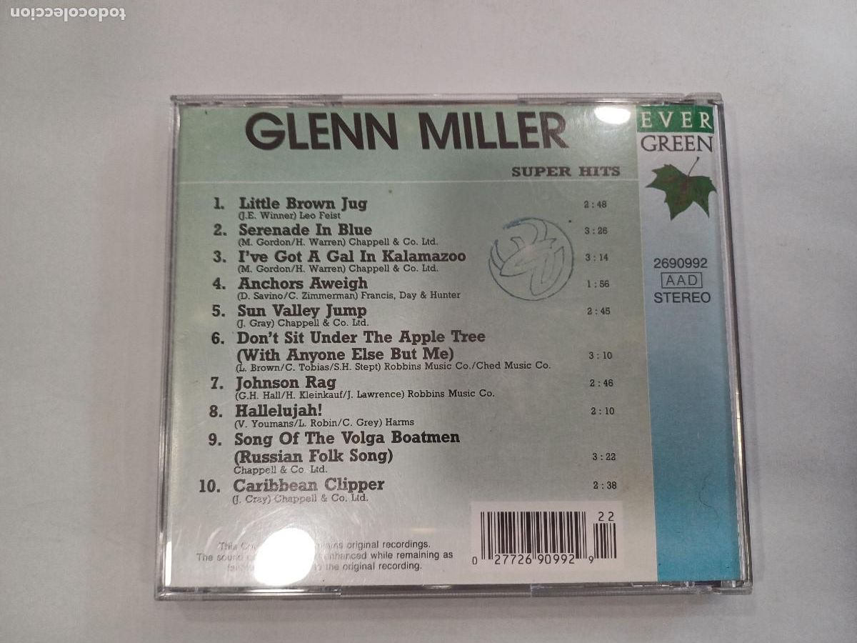 CDs de m&uacute;sica: GLENN MILLER/SUPER HITS/CD. - Foto 3
