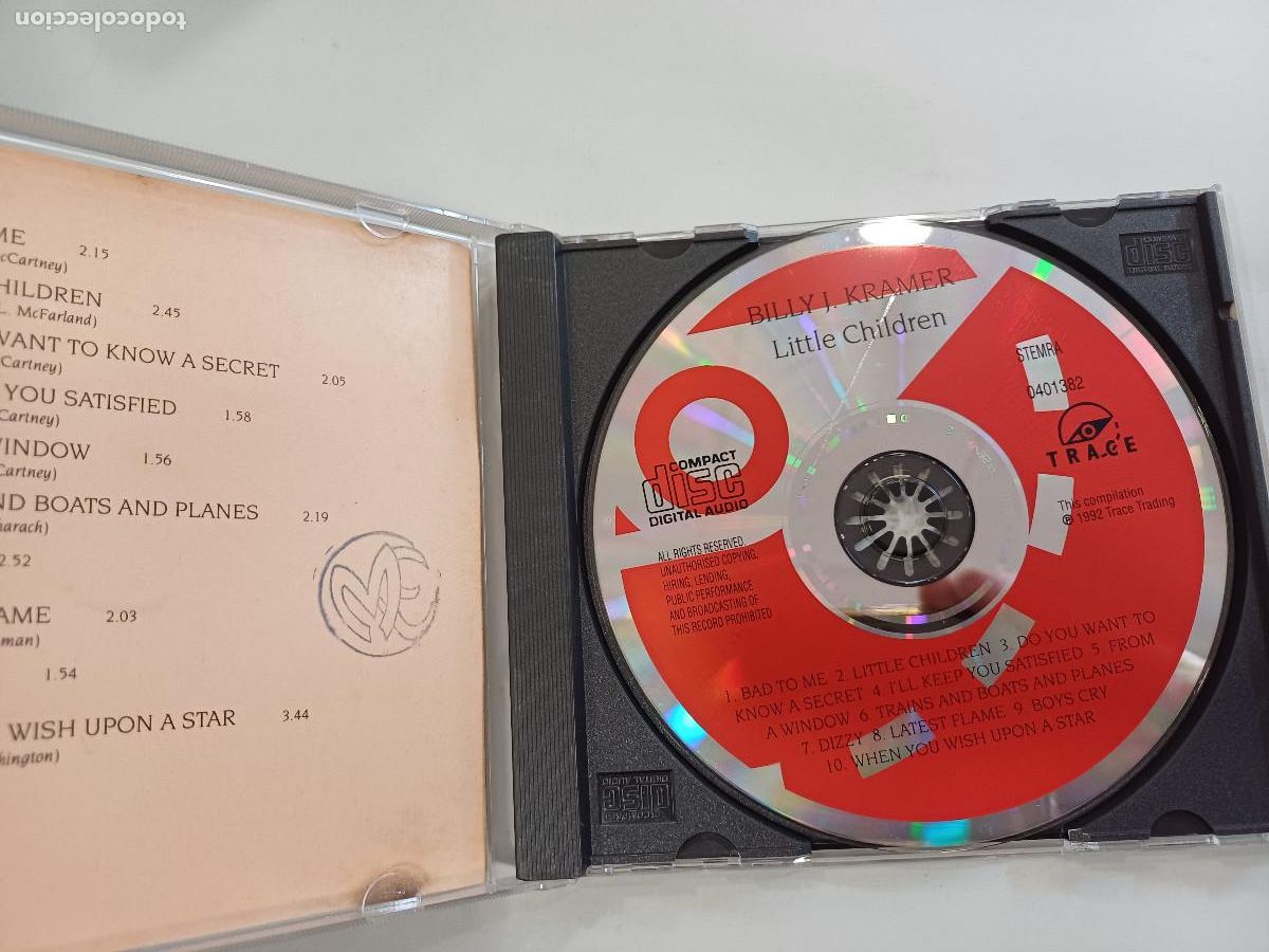 CDs de m&uacute;sica: BILLY J. KRAMER/LITTLE CHILDREN/CD. - Foto 2