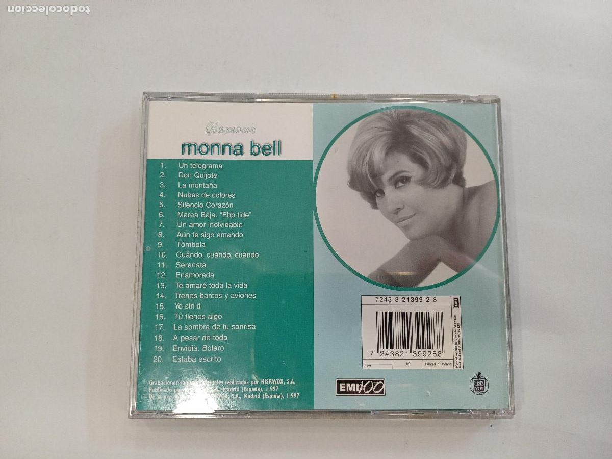 CDs de m&uacute;sica: MONNA BELL/GLAMOUR/CD. - Foto 3
