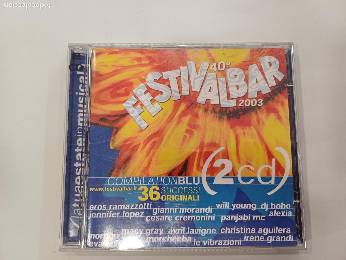 CDs de m&uacute;sica: FESTIVALBAR 2003 COMPILATION BLU/2 CDS . - Foto 1
