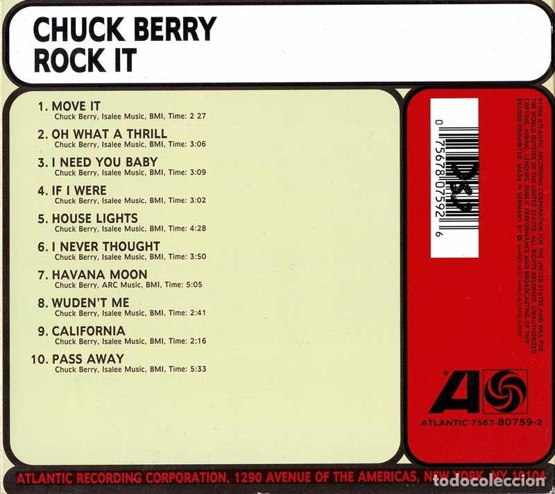 CDs de m&uacute;sica: Chuck Berry - Rockit. CD - Foto 2