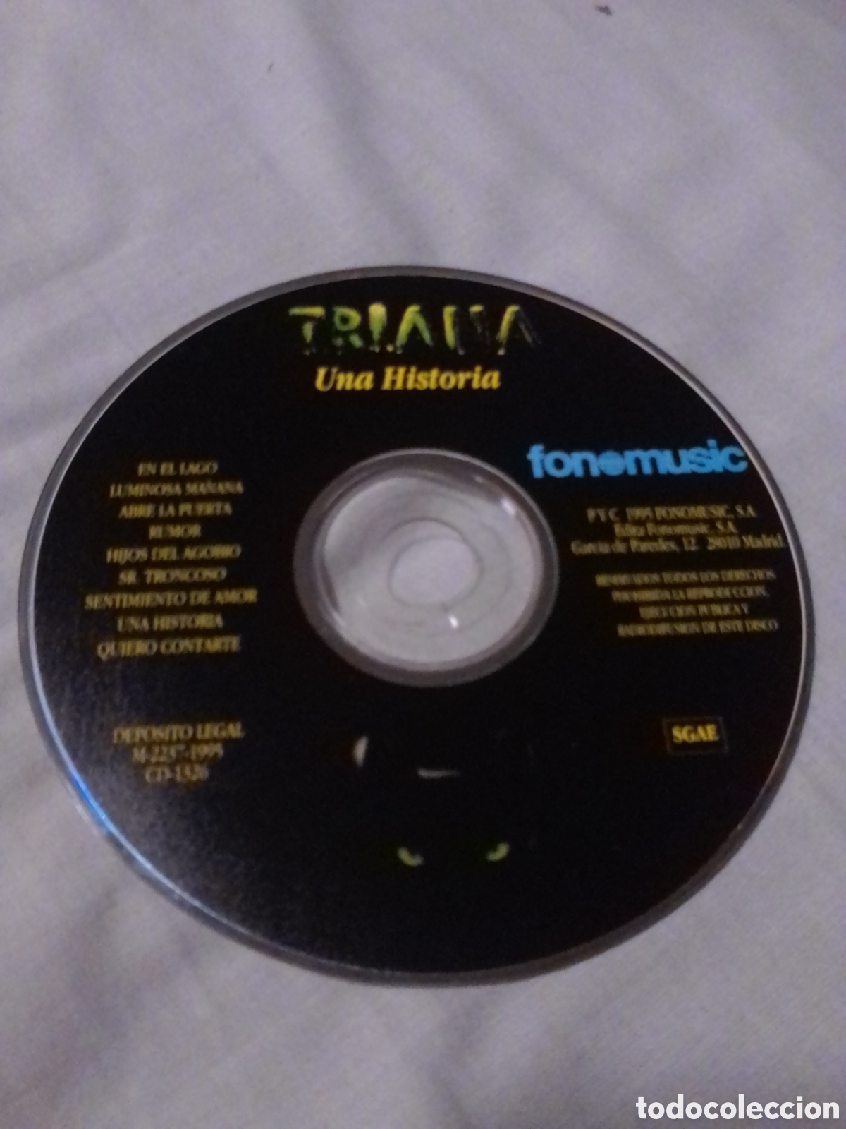 CDs de m&uacute;sica: CD DE TRIANA LLAMADO UNA HISTORIA - Foto 1
